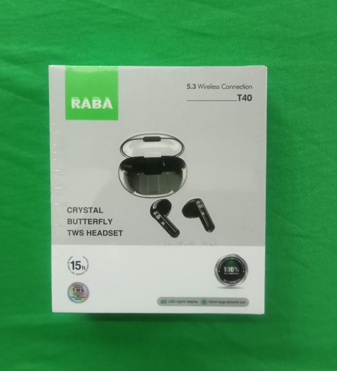 RABA T40 Bluetooth Earbuds - Premium Audio, Touch Response